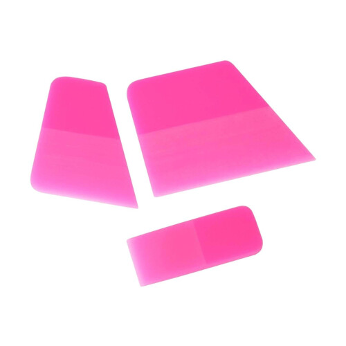 3Pcs Generic Rubber Squeegee for Mirror Wallpaper Install Wall Paintin