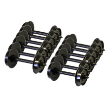 12 Pieces Metal DC Wheels Spare Part Metal Wheels for 1:87 Model Train