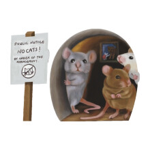 Mouse Hole Sticker Funny Decal Decoration for Living Room Farmhouse Ki