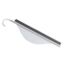 Cleaning Brush Mini Countertop Water Scraper, Small Wiper, Bathroom Glass Wiping Tool, Silicone Cleaning Tool (White, One Size) White One Size