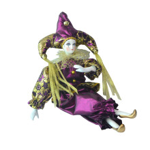 17.72'' Porcelain Clown Doll Doll Ornament for Birthday Collection Sou