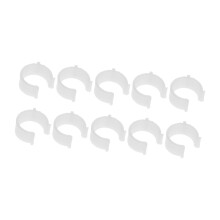 10 Pieces Curtain Rod Bracket Holders Anti Slip Practical Shaped Light