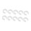 10 Pieces Curtain Rod Bracket Holders Anti Slip Practical Shaped Light 1