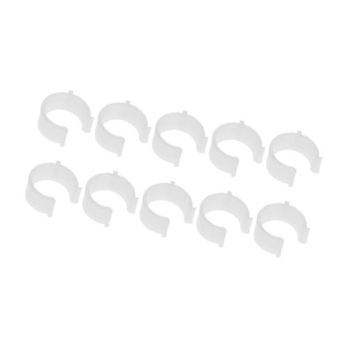 10 Pieces Curtain Rod Bracket Holders Anti Slip Practical Shaped Light 1