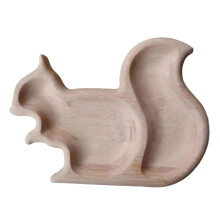Snack Serving Dish with Shell Storage Snack Bowl Goodies Kitchen Walnu