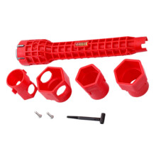 1 Set of Multifunctional Sink Tool Kit, Durable Faucet Installation Wrench for Bathroom and Kitchen, Pipe Installation and Tight Spaces
