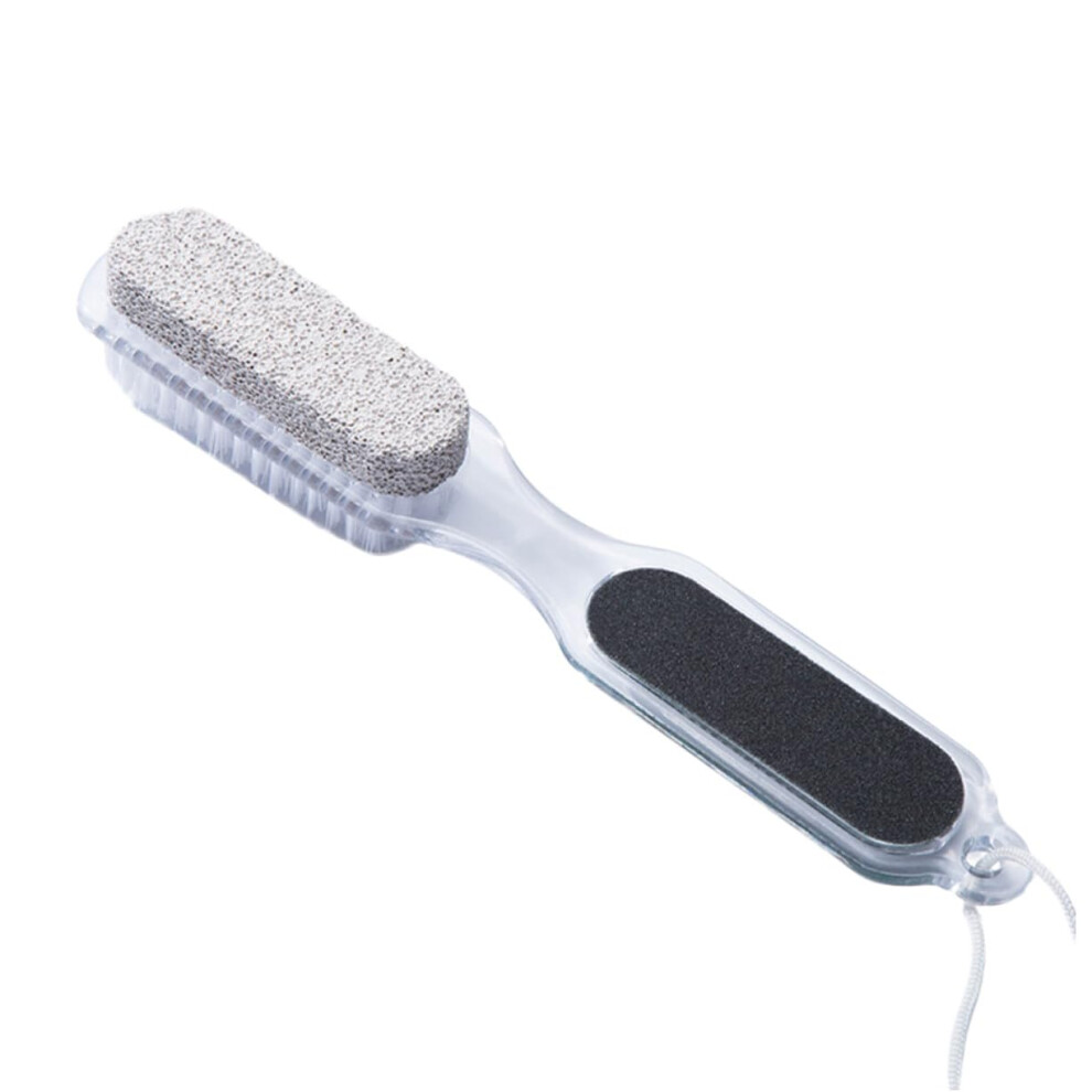 Pedicure File 3Piece Set DoubleSided Callus Remover Pumice Stone Nail Brush Foot File For Dead Skin Exfoliation