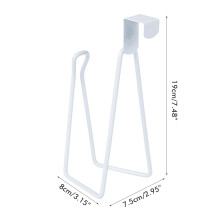Toilettenpapierrollenhalter aus Metall Badaufbewahrung - Robuster Wand- oder Bodenträger