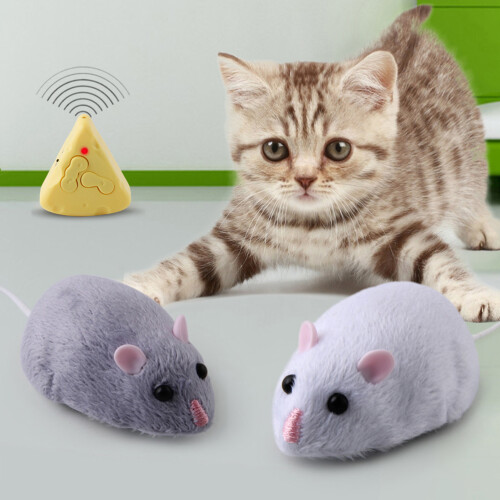 Realistic Electronic Rat Toy Remote Control Soft Plush for Pets 2