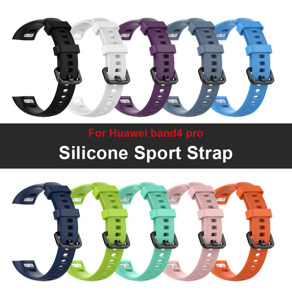 Silicone Watch Band Replacement For Huawei Band 3 Pro & 4 Pro Flexible Blue 4981373914599