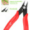 Side cutters, diagonal, mini scissors for electrical cables, model making, thin hardness, red 2
