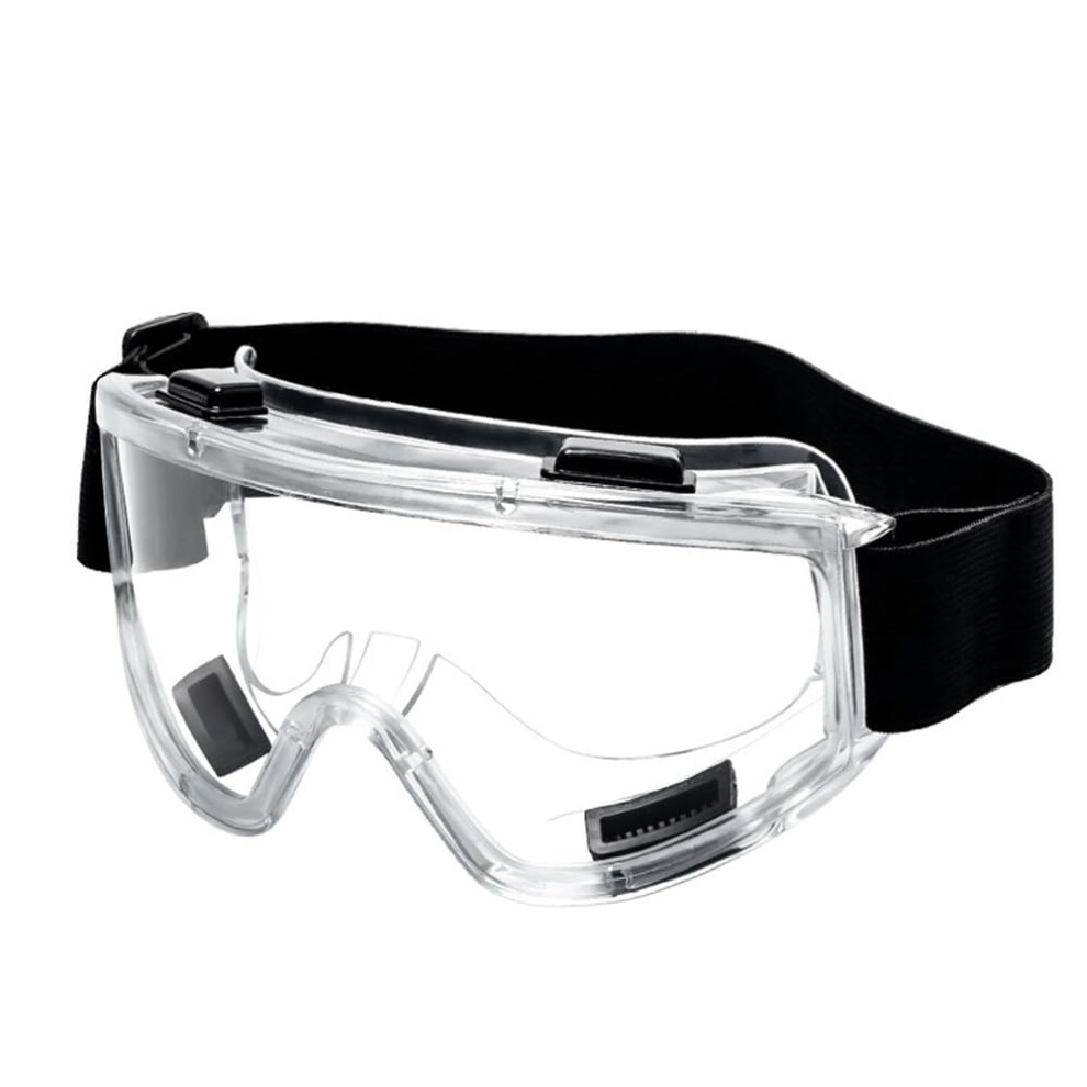 Adjustable Antifog Safety Goggles, Clear Lab Protective Glasses For Outdoor Cycling, Industrial Use 9347817123685
