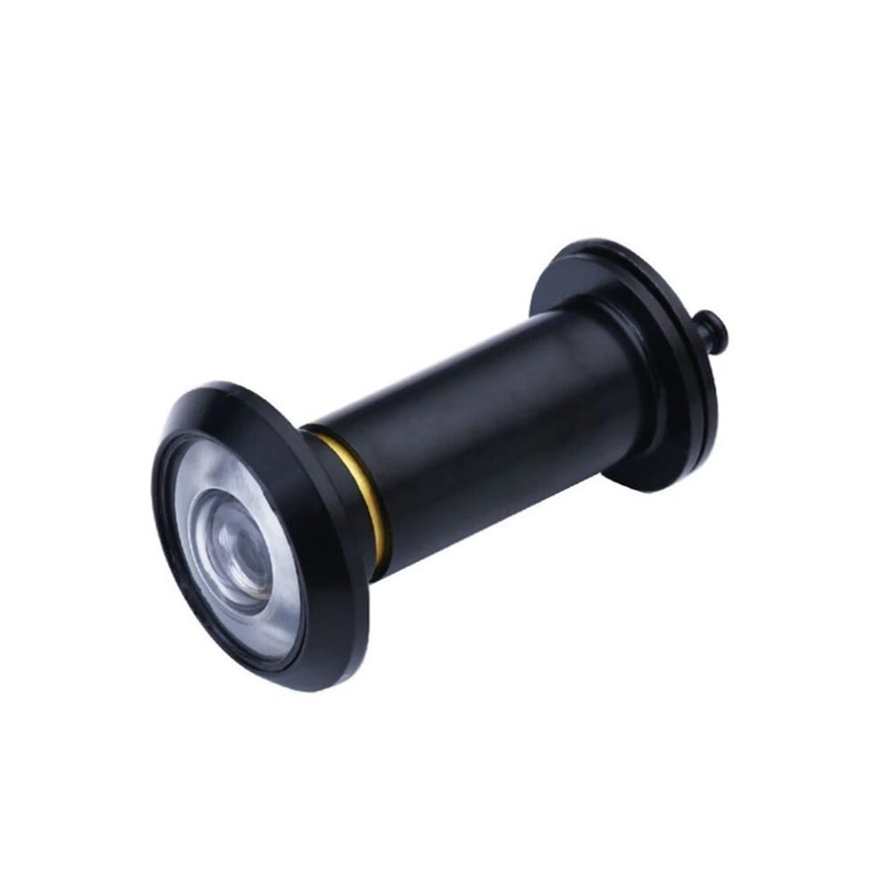 Home Door Peephole, 200Degree Adjustable, Glass Lens, Viewing Hole With Privacy Cover, For 35Â60 Mm Thick Doors (Black, 1 Piece) 1Pcs Black 9382693789877
