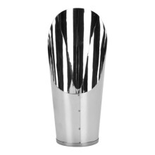 Planting shovel with bucket shape, lightweight stainless steel for fertilizer, weed removal, and planting.