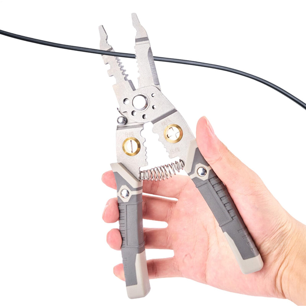 Electric Wire Stripper, Flush Cutting Pliers, Slim Diagonal Cutters For Electrical Work 9382693790132