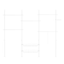 Dulap deschis SoBuy, alb, 331.8x37.0x295.0 cm, ...