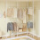 SoBuy White Telescopic Clothes Rail & Open Wardrobe 2