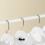SoBuy White Telescopic Clothes Rail & Open Wardrobe 7