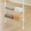 SoBuy White Telescopic Clothes Rail & Open Wardrobe 13
