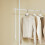 SoBuy White Telescopic Clothes Rail & Open Wardrobe 11