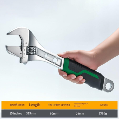Heavy Duty Adjustable Wrench Set, MultiSize 815 Inch, Professional Hand Tool Kit 2