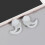 Replacement Silicone Tips for In Ear Earphones Earbuds-White 6