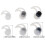 Replacement Silicone Tips for In Ear Earphones Earbuds-White 2