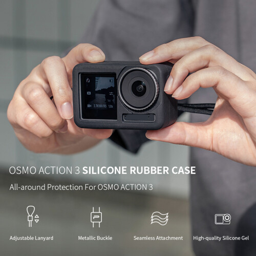 Dustproof Silicone Protective Case Cover with Lens Cap for 2