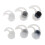 Replacement Silicone Tips for In Ear Earphones Earbuds-White 1