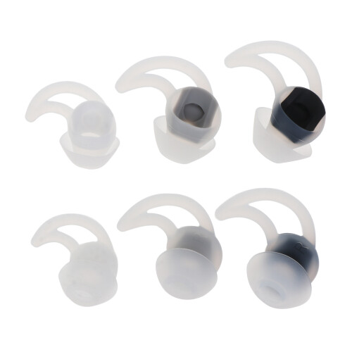 Replacement Silicone Tips for In Ear Earphones Earbuds-White