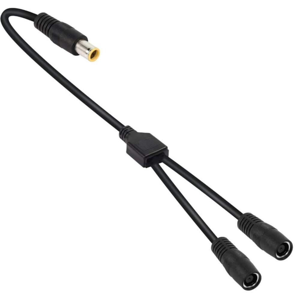 Dc7909 Solar Panel Y Connector Splitter Cable 1 Male To 2 Female For Dual Device Charging 9189345378706