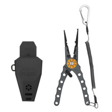 Fishing Wire Pliers All In One Portable Pliers With Lock Outdoor Fishing Accessories Dark Gray