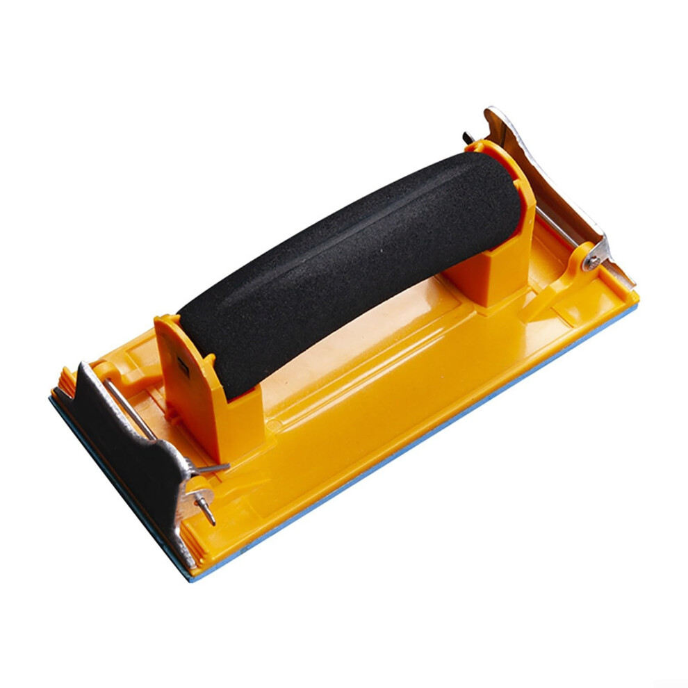 Sandpaper Holder With Ergonomic Grip And Metal Clips For Woodworking, Drywall Sanding, And Polishing On Wood And Metal Surfaces Model C 9382693960108