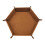 Hexagon Dice Tray   Leather Holder for RPG DND Gift Brown 1