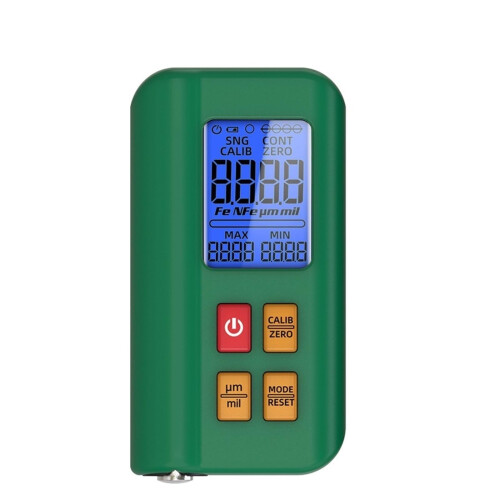 Digital Thickness Meter Car Paint Thickness Backlit Automatic Rechargeable Mini Coating Thickness Gauge Micrometer Scale
