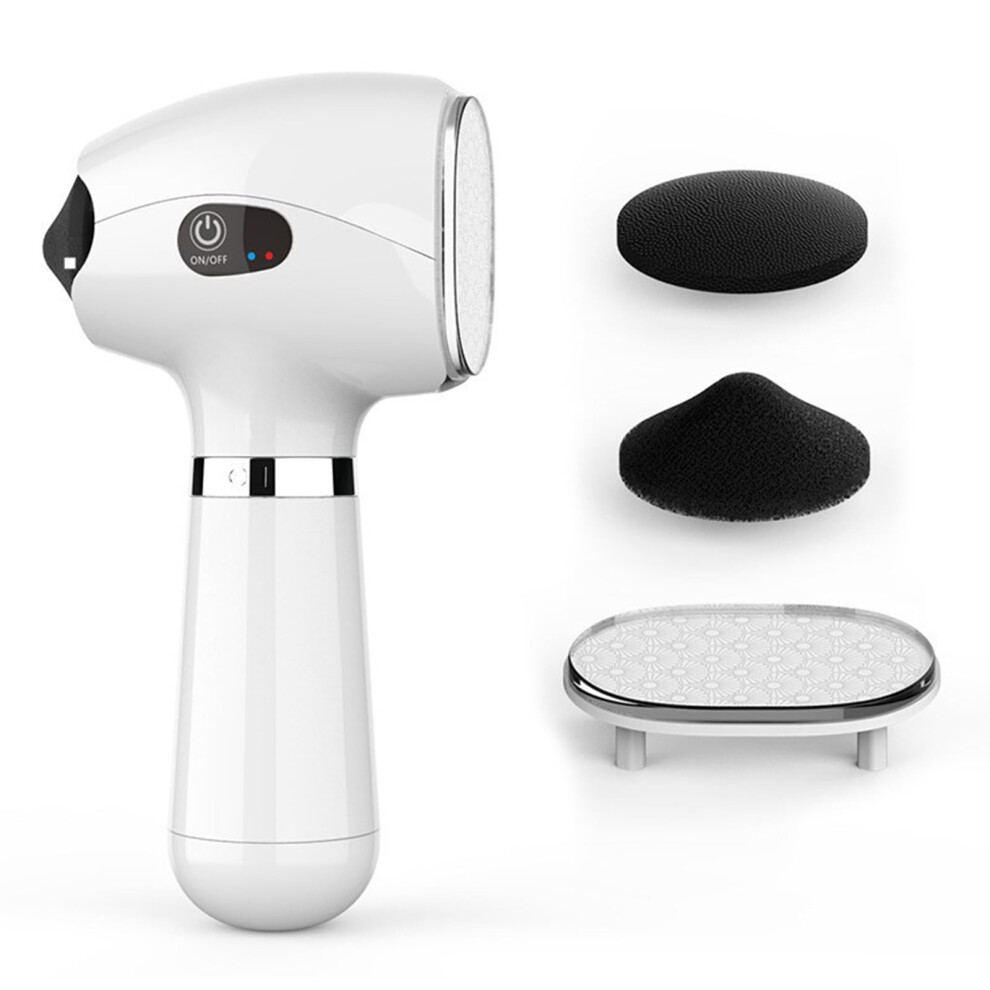 Electric Foot File Callus Remover with Dual Head Quartz Grinder, Rechargeable ThreeSpeed Nano Glass Care