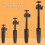 Mini Tripod Handheld Selfie Stick Extendable Desktop-Black 4