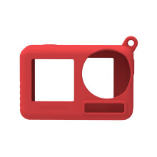 Dust-proof Silicone Case with Hanging Rope Waterproof-Red Color