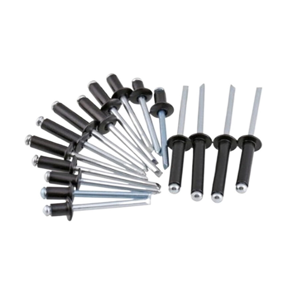 Black Aluminum Blind Rivets M2.4 M3 M3.2 M4 M5 Mushroom Head (M4 20Pcs) 9347817126310