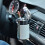 Portable Car Ashtray with LED Light, Lids, 6cm Bottom 3