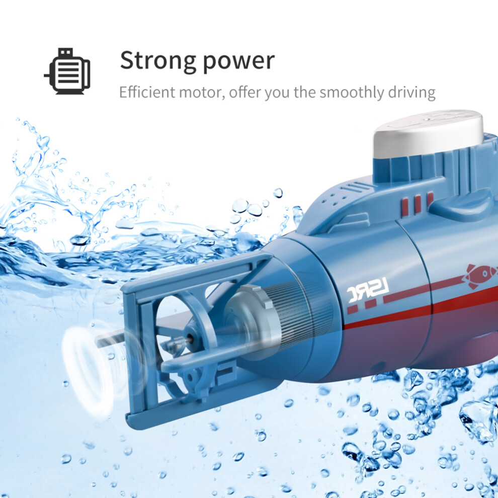Remote Control 6CH Mini Submarine Toy with USB Rechargeable Battery-image-OPC-PPMRQPM-NEW