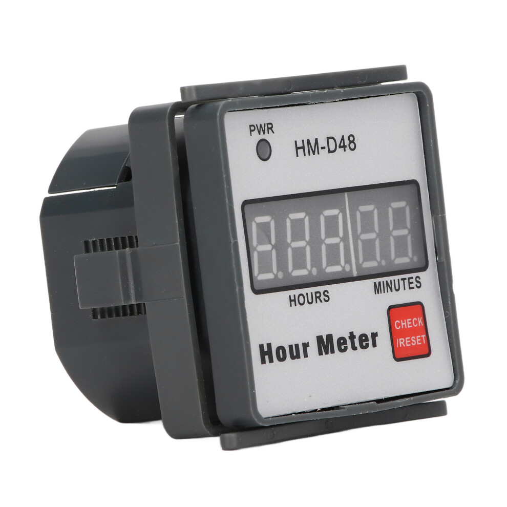 Industrial Digital Hour Meter 0Â999.99H For Machinery With Ac Power Supply 8731375306009