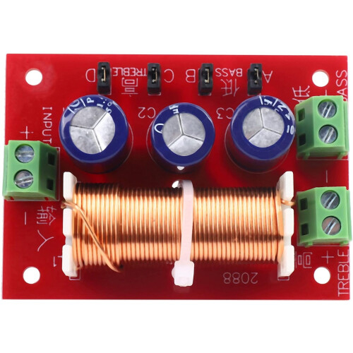 400W Speaker Crossover 2Way Frequency Divider  Low 416 Ohm for Speakers 1