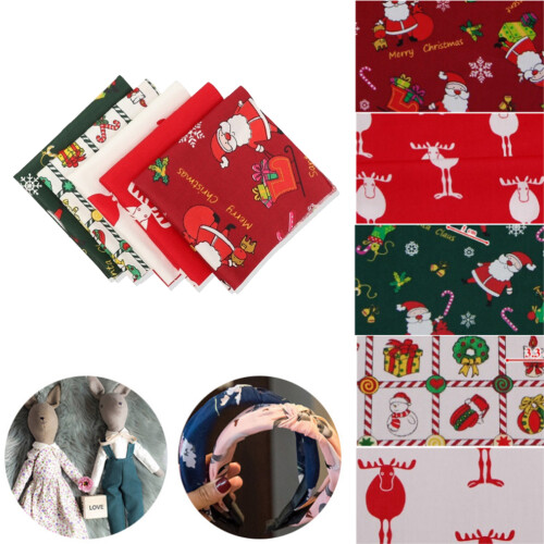 Weihnachts-Baumwoll-Patchwork-Stoff 20x25 cm 40g