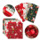 Weihnachts-Baumwoll-Patchwork-Stoff 20x25 cm 40g 6