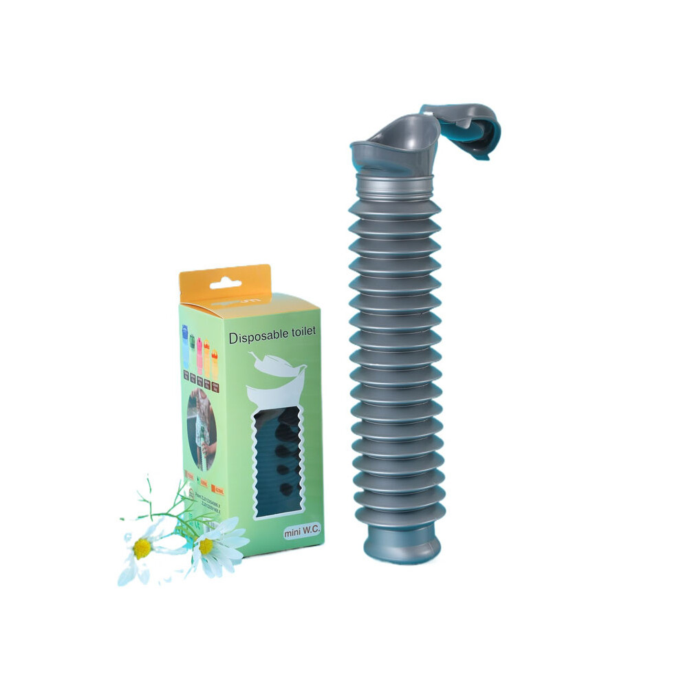 (Gray color box, Leakproof 750ML) Folding telescopic urine bucket 750ML