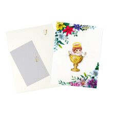 Baby Shower and Christening Cards 3D Angel Flower Design Keepsake Gift for Girls Parents Family