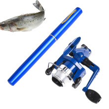 Pen Fishing Rod and Reel Combo Telescopic Fly Rod With Reel 39 Inch Pen Pole Saltwater Lake River Angler For Women Men