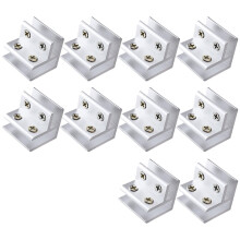 10 Pcs Aluminum Tile Holder Connectors Tile Holder Easy Use for Safe 90 Degree Installation Silver
