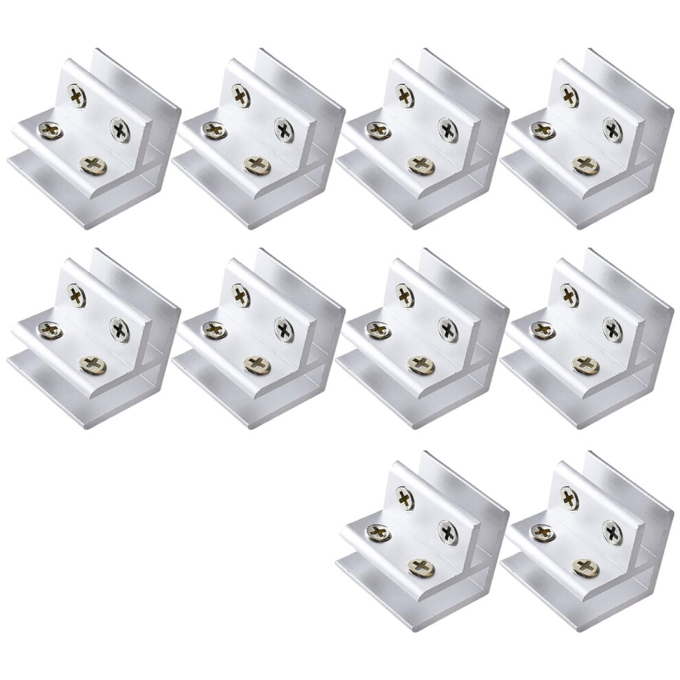10Pcs 90 Degree Tile Connector Clamps Aluminum Corner Brackets Double Card Base Heavy Duty 9199774477604